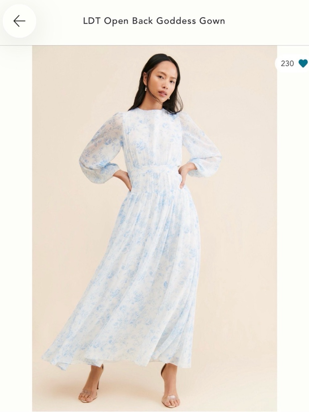 🤍🤍Size 2 LDT Open Back Gown🤍🤍